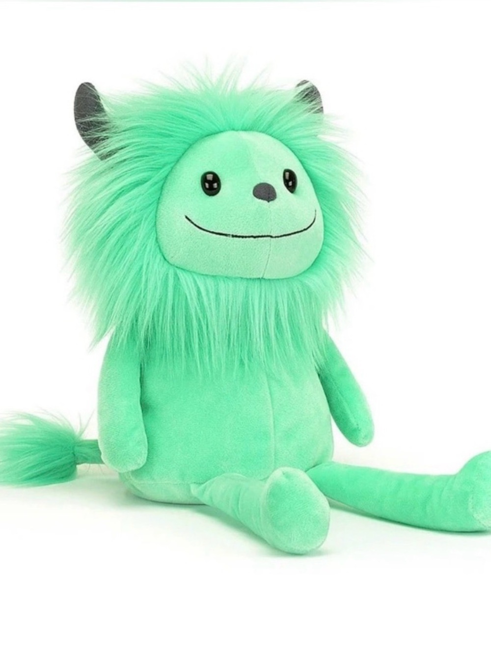 Jellycat Mint-Teal Fuzzy Monster Plush